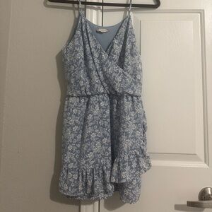 Altar'd State Blue and White Floral Dress